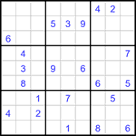 Судоку 9х9 #3385 очень трудный