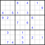 Судоку 9х9 #3390 очень трудный