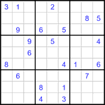 Судоку 9х9 #3395 очень трудный