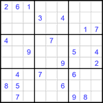 Судоку 9х9 #3396 очень трудный