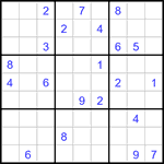 Судоку 9х9 #3397 очень трудный