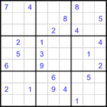 Судоку 9х9 #3398 очень трудный