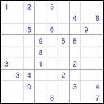 Судоку 9х9 #3399 очень трудный