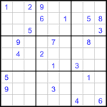 Судоку 9х9 #3401 очень трудный