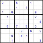 Судоку 9х9 #3406 очень трудный