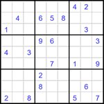 Судоку 9х9 #3408 очень трудный