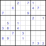 Судоку 9х9 #3415 очень трудный