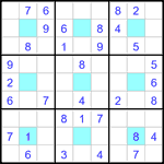 Судоку-центр 9х9 #36 легкий Судоку-центр 9х9 #36 легкий