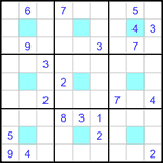 Судоку-центр 9х9 #36 трудный Судоку-центр 9х9 #36 трудный