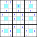 Судоку-центр 9х9 #40 трудный Судоку-центр 9х9 #40 трудный