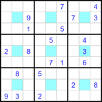 Судоку-центр 9х9 #43 очень трудный