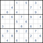 Судоку “Ход конем” 9х9 #42 легкий