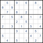 Судоку “Ход конем” 9х9 #43 легкий