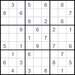 Судоку “Ход конем” 9х9 #44 легкий