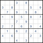 Судоку “Ход конем” 9х9 #46 легкий