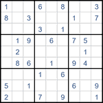 Судоку “Ход конем” 9х9 #47 легкий