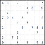 Судоку “Ход конем” 9х9 #48 легкий