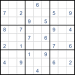 Судоку “Ход конем” 9х9 #43 средний