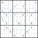 Судоку “Ход конем” 9х9 #44 средний