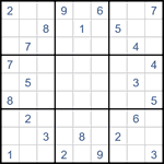 Судоку “Ход конем” 9х9 #45 средний