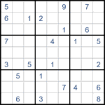 Судоку “Ход конем” 9х9 #50 средний