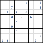 Судоку “Ход конем” 9х9 #43 трудный