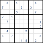 Судоку “Ход конем” 9х9 #45 трудный