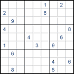 Судоку “Ход конем” 9х9 #47 трудный