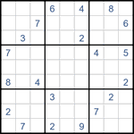 Судоку “Ход конем” 9х9 #49 трудный