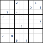 Судоку “Ход конем” 9х9 #46 очень трудный