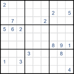 Судоку “Ход конем” 9х9 #48 очень трудный