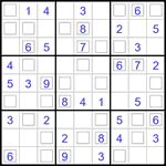 Судоку “Дуэт” 9х9 #38 легкий