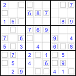 Судоку “Дуэт” 9х9 #43 легкий