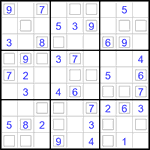Судоку “Дуэт” 9х9 #45 легкий