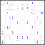 Судоку “Дуэт” 9х9 #42 средний