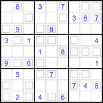 Судоку “Дуэт” 9х9 #43 средний