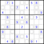 Судоку “Дуэт” 9х9 #50 средний