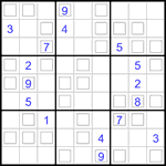 Судоку “Дуэт” 9х9 #39 трудный