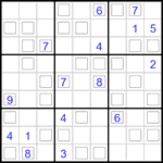 Судоку “Дуэт” 9х9 #41 трудный