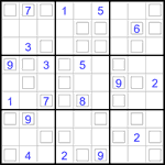Судоку “Дуэт” 9х9 #44 трудный