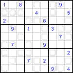 Судоку “Дуэт” 9х9 #45 трудный