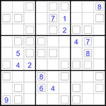 Судоку “Дуэт” 9х9 #43 очень трудный