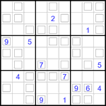 Судоку “Дуэт” 9х9 #44 очень трудный