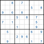Судоку-соседи 9х9 #36 средний Судоку-соседи 9х9 #36 средний