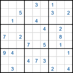 Судоку-соседи 9х9 #38 средний Судоку-соседи 9х9 #38 средний