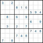 Судоку-соседи 9х9 #44 средний