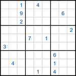 Судоку-соседи 9х9 #42 очень трудный