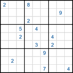 Судоку-соседи 9х9 #45 очень трудный