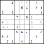 Судоку-отшельники 9х9 #43 легкий Судоку-отшельники 9х9 #43 легкий