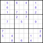 Судоку-отшельники 9х9 #43 средний Судоку-отшельники 9х9 #43 средний